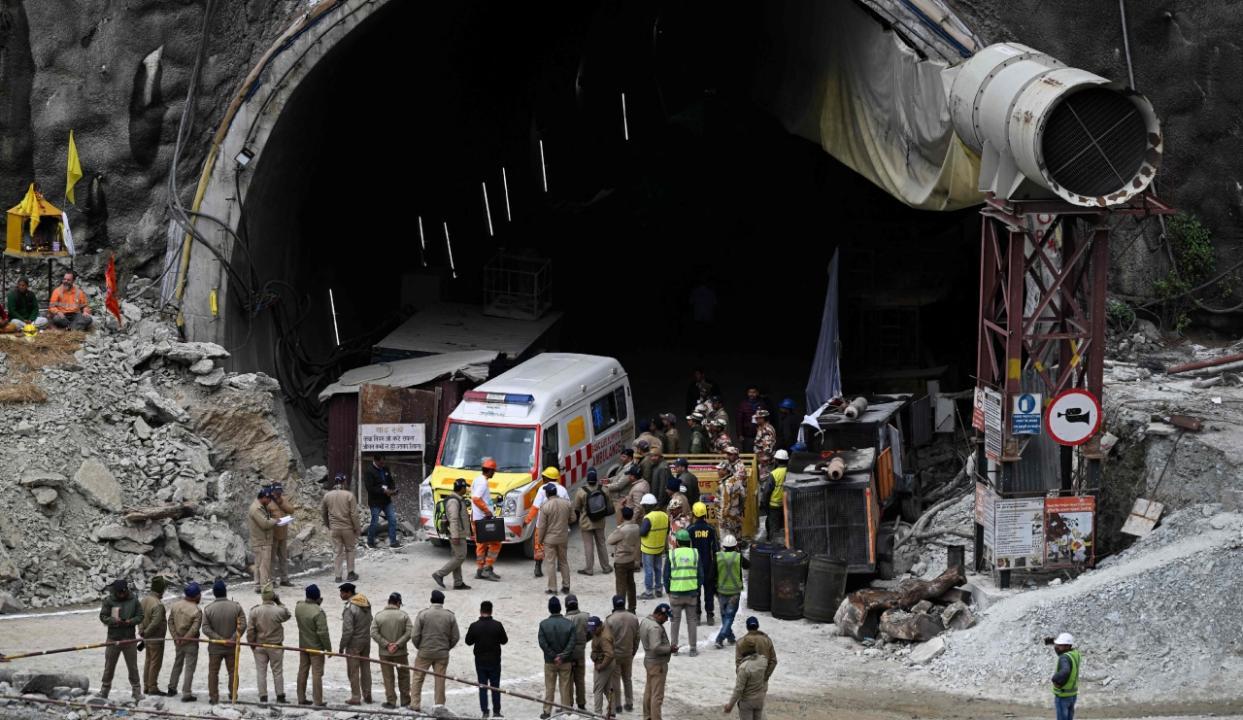 IN PHOTOS: Rescuers break through Silkyara tunnel rubble