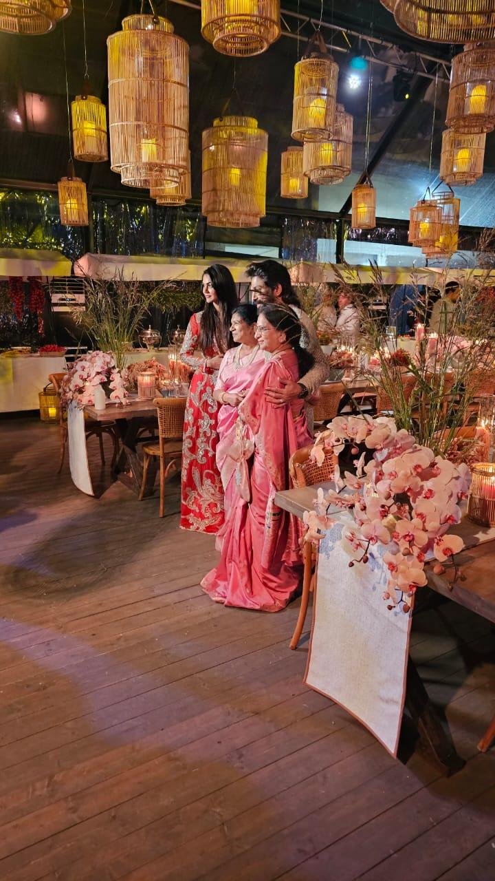 The decor was another level of beautiful with the couple opting for a ceremony under the lights