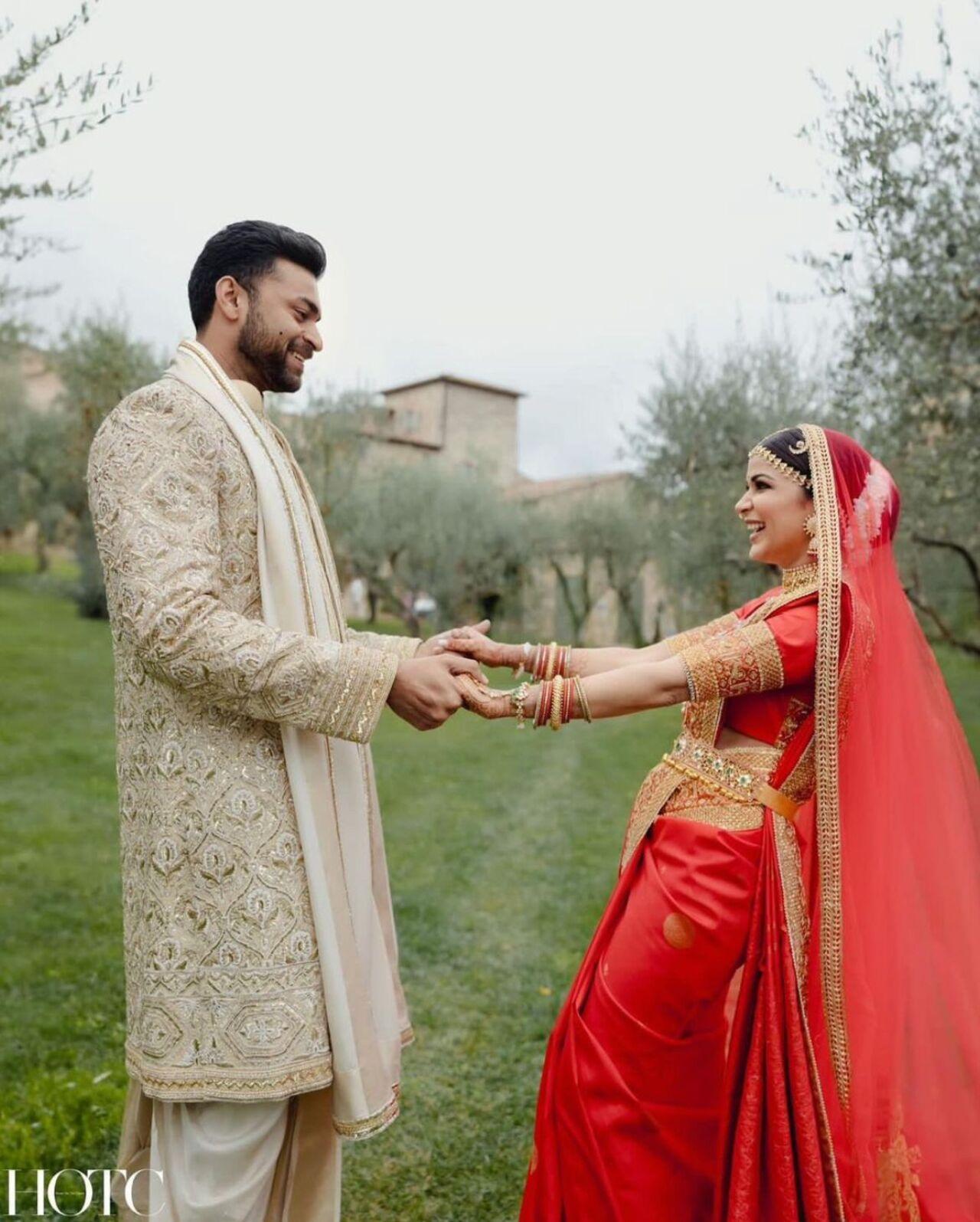 The couple had a beautiful traditional ceremony in Italy