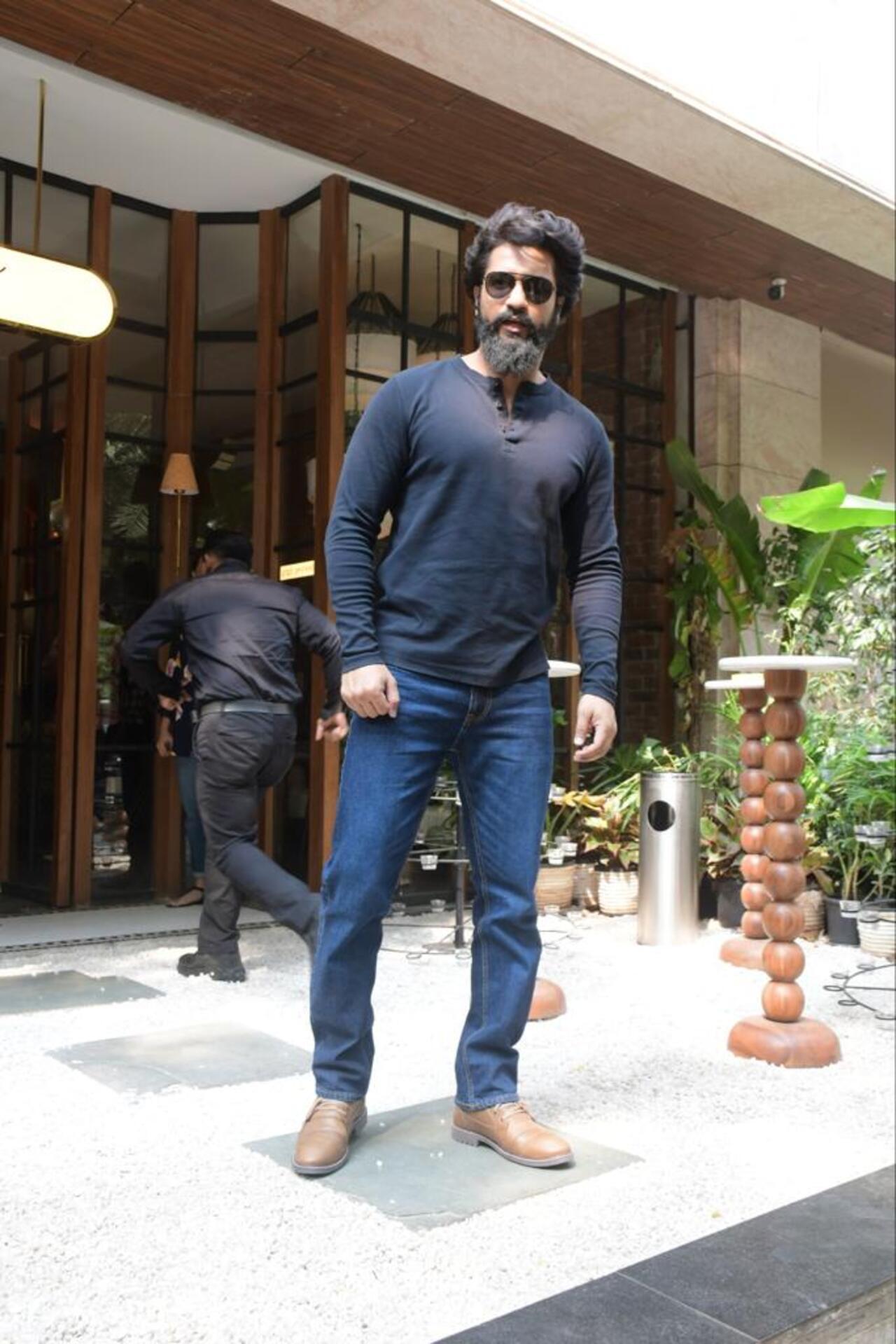 Vicky Kaushal was seen in the city amid the promotions of Sam Bahadur