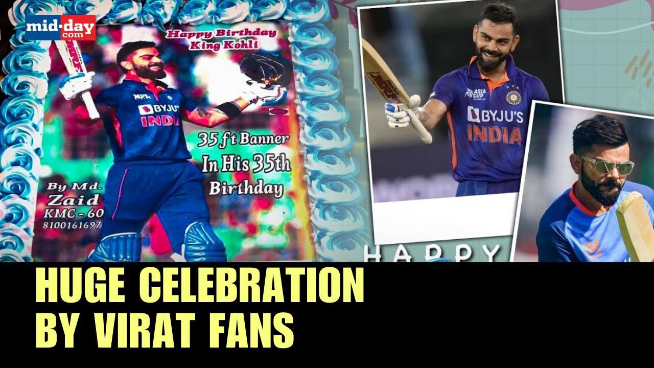 Virat Kohli’s Birthday: As Virat Kohli turns 35, fans cut the cake
