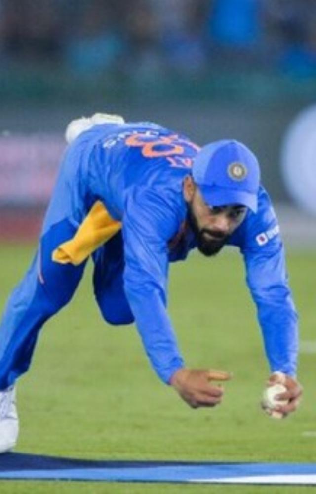 Virat Kohli tops the list of active players to take the most catches. He has taken 29 catches in 48 ODI matches played between India and Australia