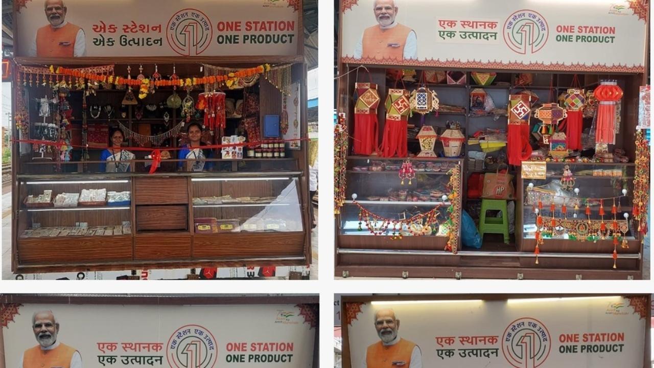 The one station one product outlets at various stations over Western Railway