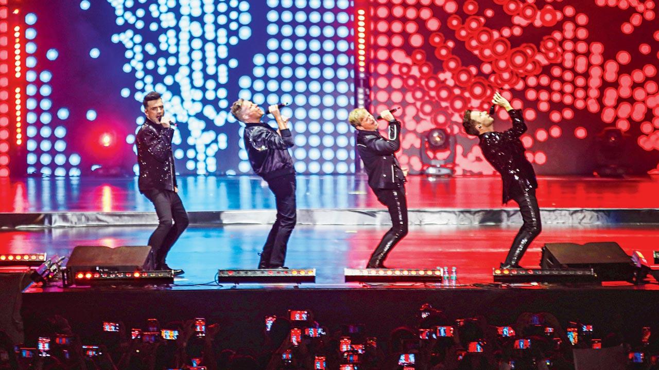 Kian Egan, Nicky Byrne, Mark Feehily, Shane Filan perform at Mumbai’s Mahalaxmi Race Course
