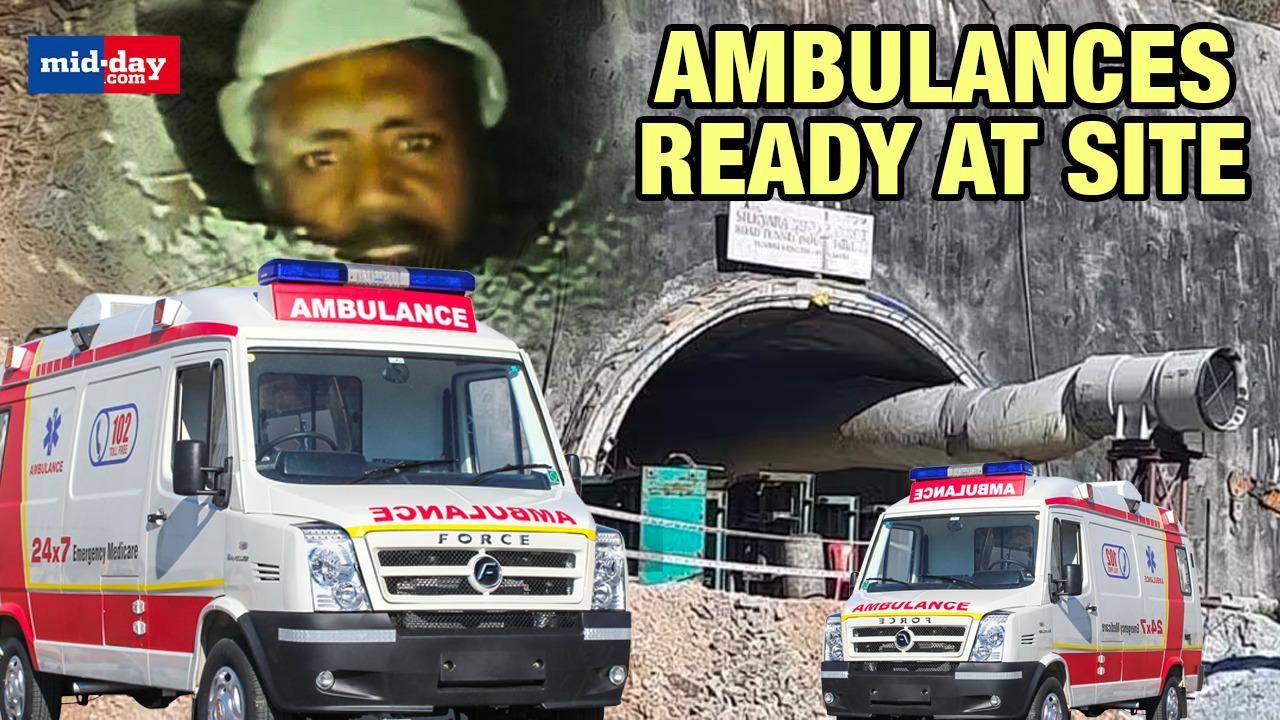 Uttarkashi Tunnel Collapse: Ambulances ready at site, official reveals details