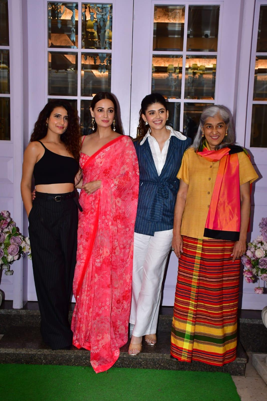 Fatima Sana Shaikh, Ratna Pathak, Sanjana Sanghi and Dia Mirza looked stunning as the team of Dhak Dhak went to promote their film