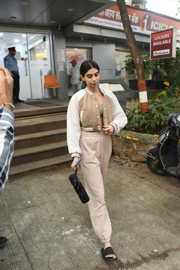 Kushi Kapoor was clicked as she went out and about in the city