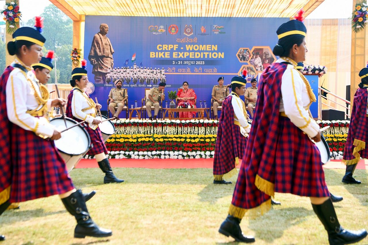 With pride he mentioned that the fighting spirit and commitment of the women personnel of CRPF have earned them laurels including Ashok Chakra and Police medals for gallantry