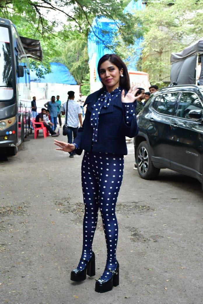 Bhumi Pednekar was spotted as she went out to promote her upcoming film 'Thank You for Coming'