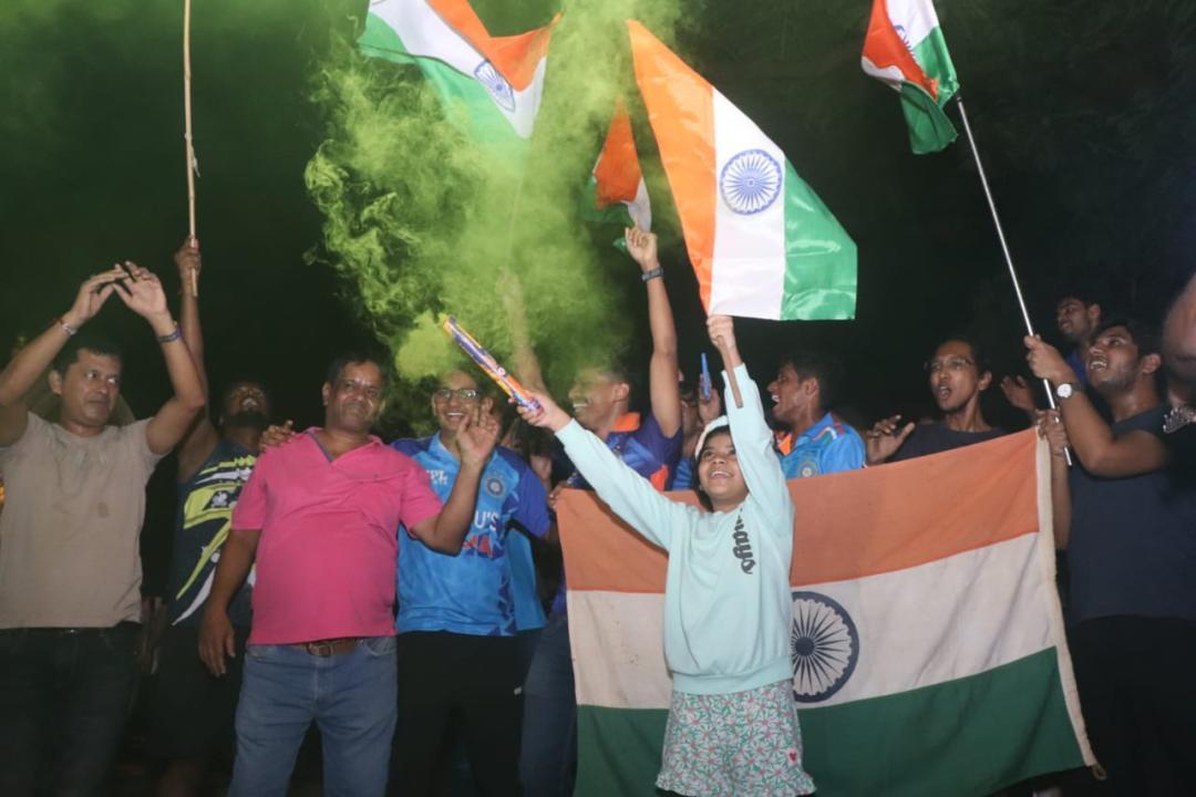 In Photos: Fans celebrate in Mumbai after Team India wins match against Pakistan