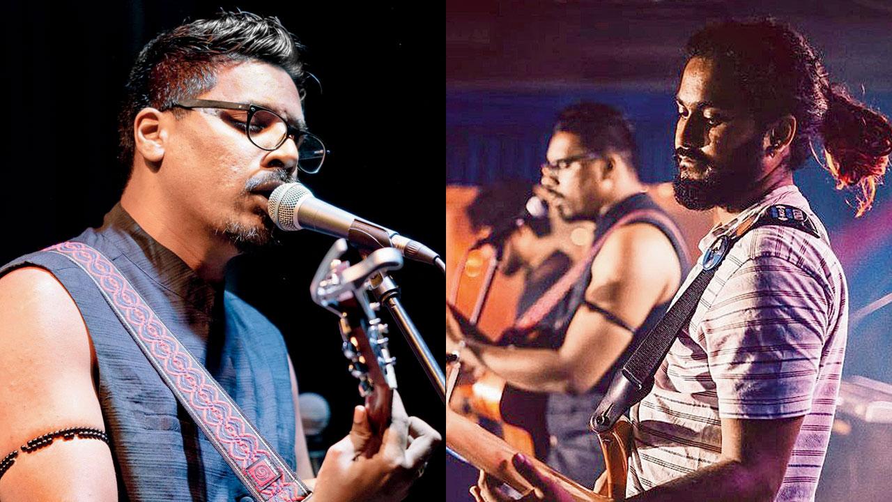 (Left) Aditya Francis; (above) the band in performance