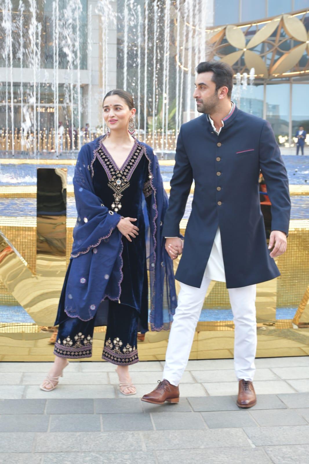 Alia Bhatt and Ranbir Kapoor were spotted at the 141st International Olympic Committee Session at the Nita Mukesh Ambani Cultural Centre in Mumbai on Saturday