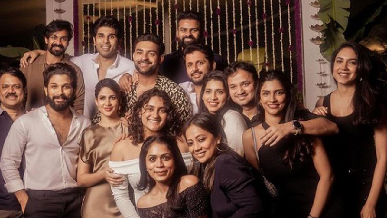 In pics: Allu Arjun, Chiranjeevi attend Varun-Lavanya's pre-wedding party