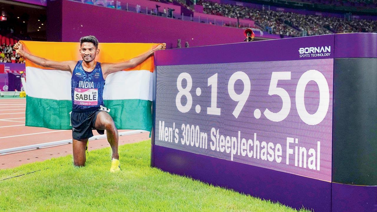 Avinash Sable steeplechases record gold for India