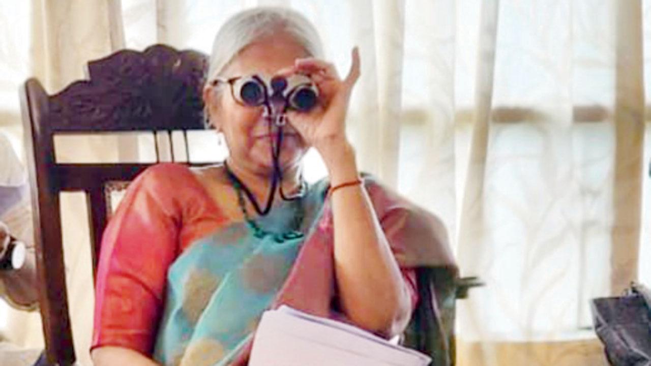Dr Susmita Ghosh, co-director of the play, enacts a scene