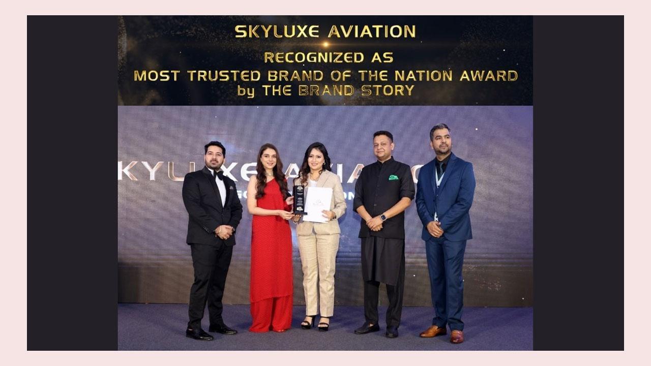 Skyluxe Aviation Honored As the Most Trusted Brand of the Nation by The Brand Story