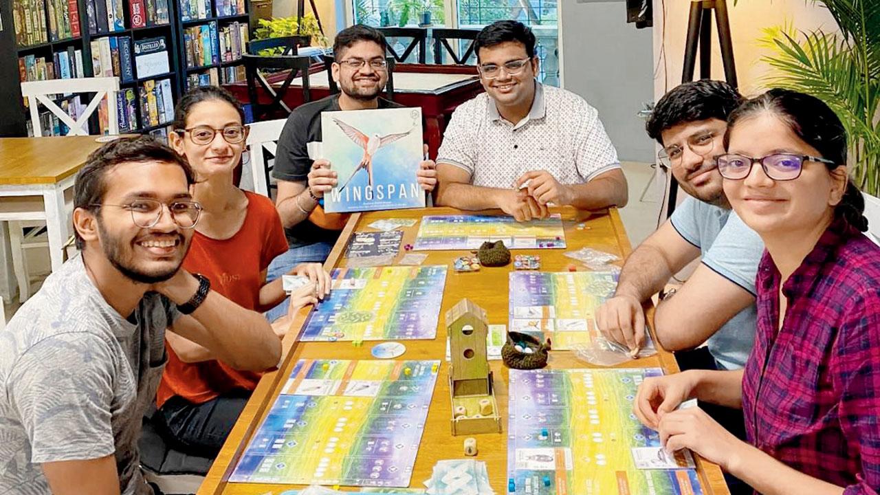 Participants play Wingspan at the club. Pic courtesy/Instagram