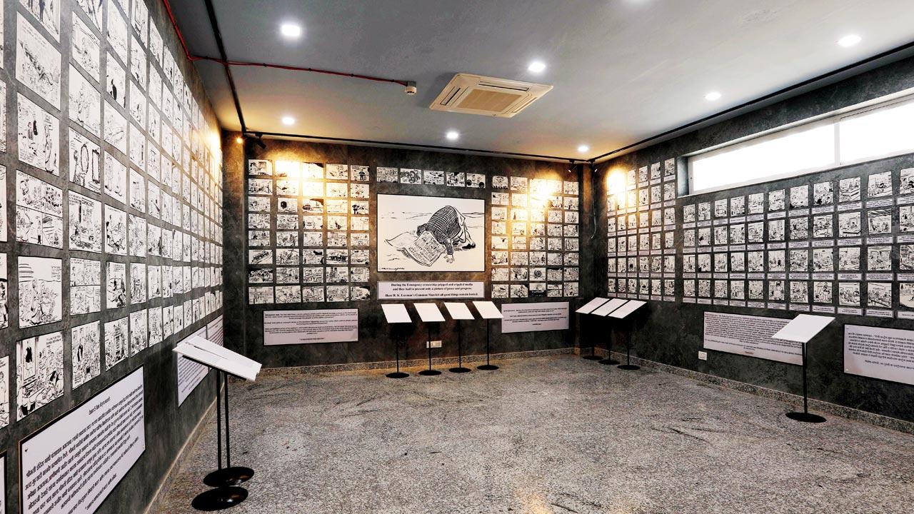 R K Laxman’s political cartoons on display at the museum