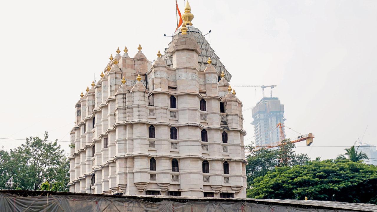 Siddhivinayak temple is one of the largest temples in the city. File pic