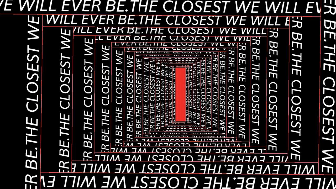 The closest we will ever be is a concrete poem that is part of the co-mix artist’s ongoing exhibition Encrypted at the Colaba art gallery