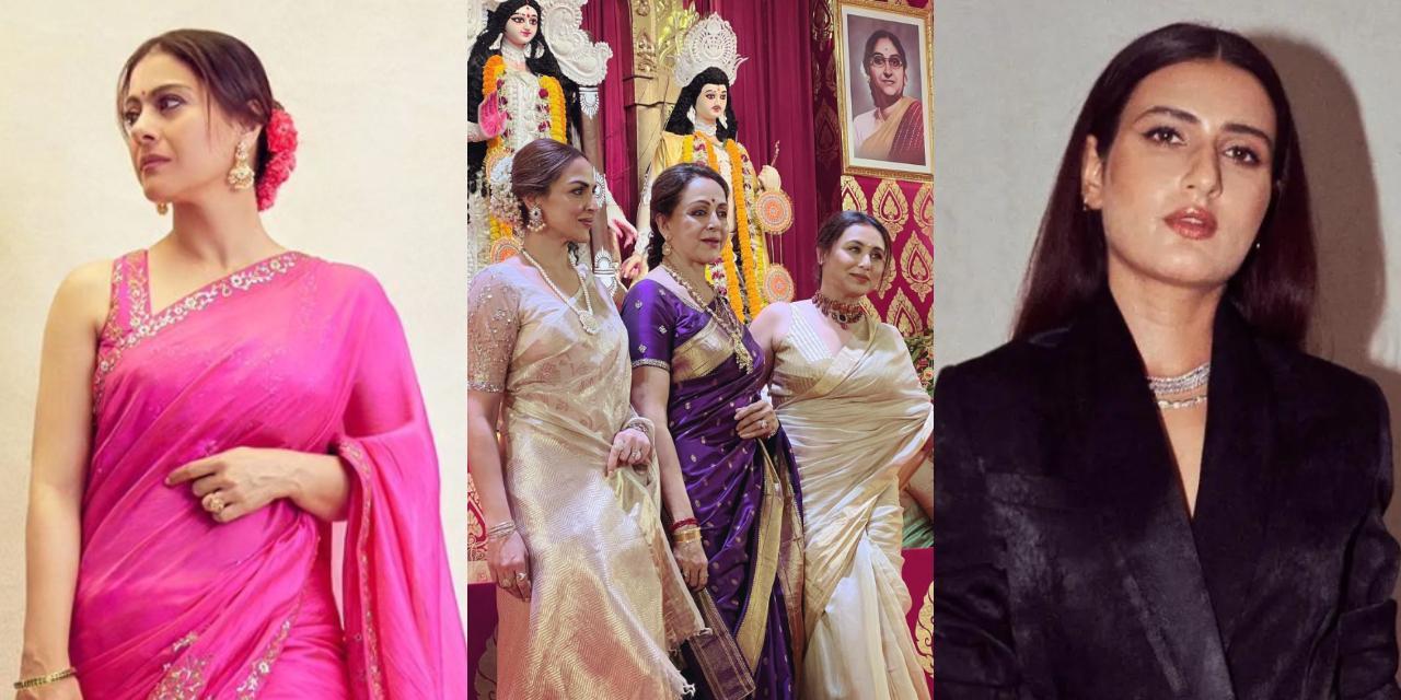 Ent Top Stories: From Kajol to Hema actresses reach Durga Puja pandal