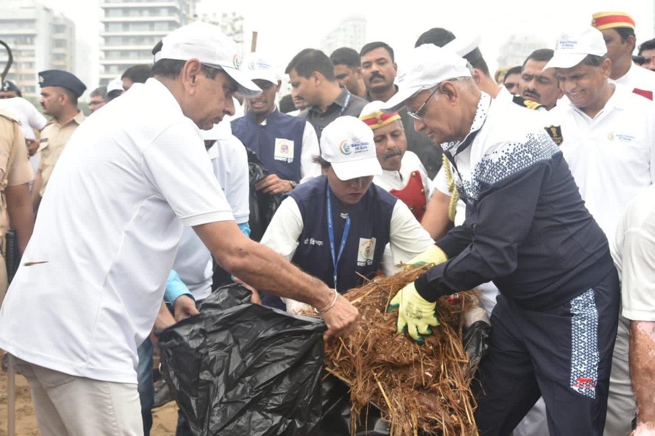 Maharashtra Governor Ramesh Bais and Chief Minister Eknath Shinde participated in the 'Swachhata Hi Seva' campaign in Mumbai. The nationwide Cleanliness campaign, named 'One Date, One Hour, One Time for Cleanliness' was launched ahead of the 154th birth anniversary of Mahatma Gandhi