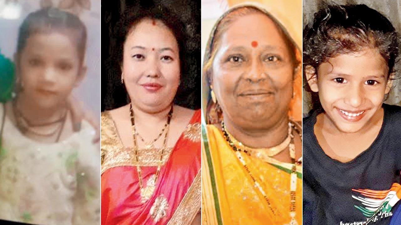 Rinkal, 3.5; Bishnu Ale, 45; Nanda Bhojaiya, 58 and Diya Tushamad, 12