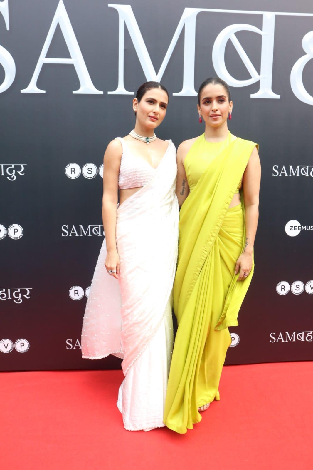Fatima Sana Shaikh and Sanya Malhotra looked gorgeous as they walked the red carpet wearing beautiful sarees