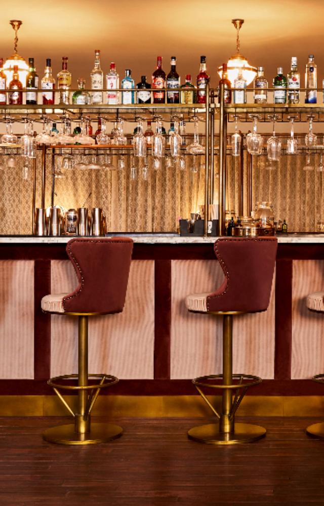 Patrons can unwind at the large island bar, and there is also a smaller cocktail and coffee bar, where you can make your own DIY cocktails