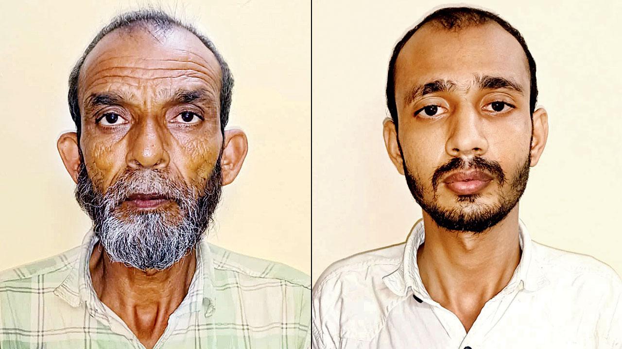 Woman’s father, Gora Khan (left) and her brother, Salman Khan