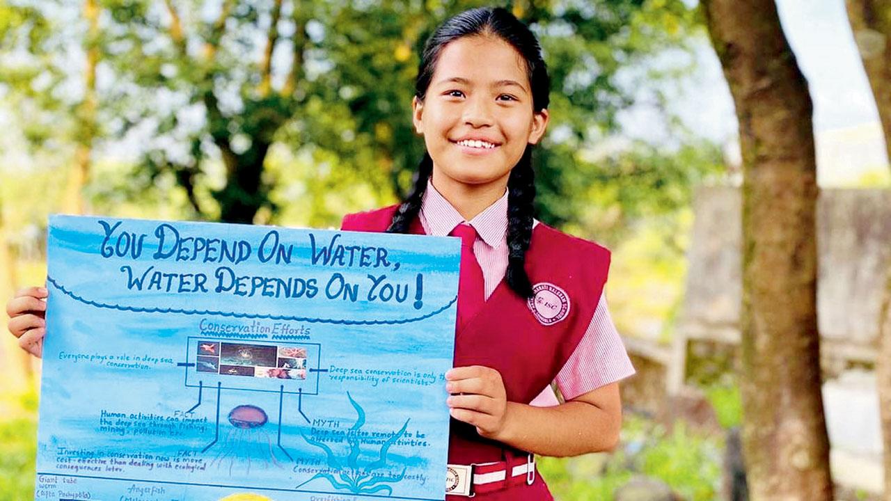 Winner Manika Tamang of Antar Bharati Balgram School, Lonavala