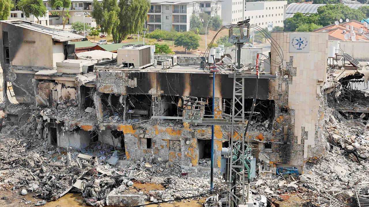 A police station that was overrun by militants