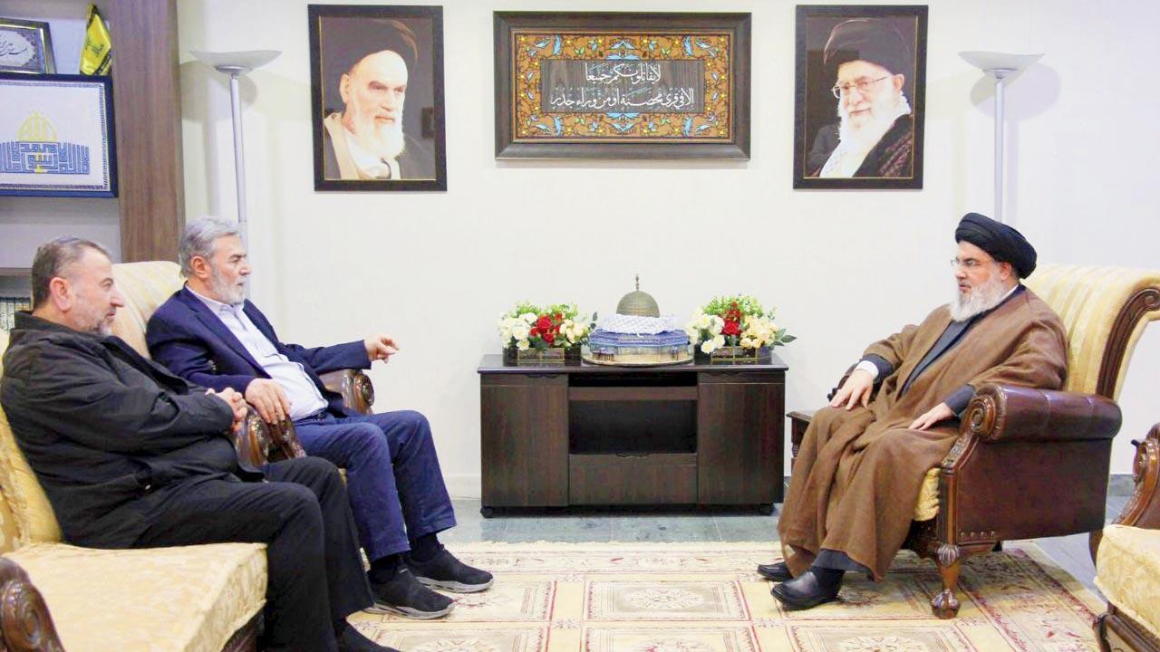 Hezbollah meets Hamas, Palestinian Islamic leaders