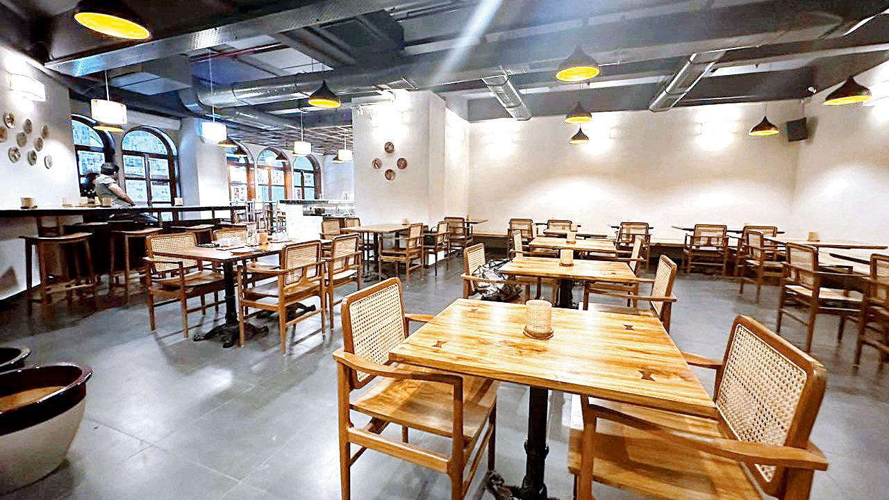 Interiors of the new space that will open later this month in Kamala Mills