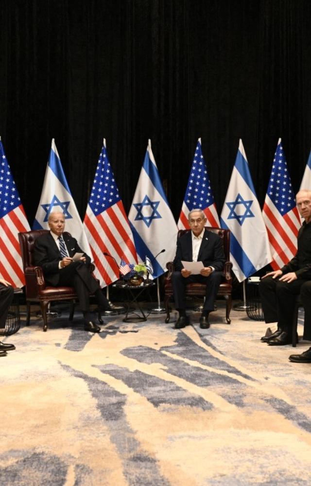 Biden also said that he asked 'tough questions' during a meeting with Israeli Prime Minister Benjamin Netanyahu