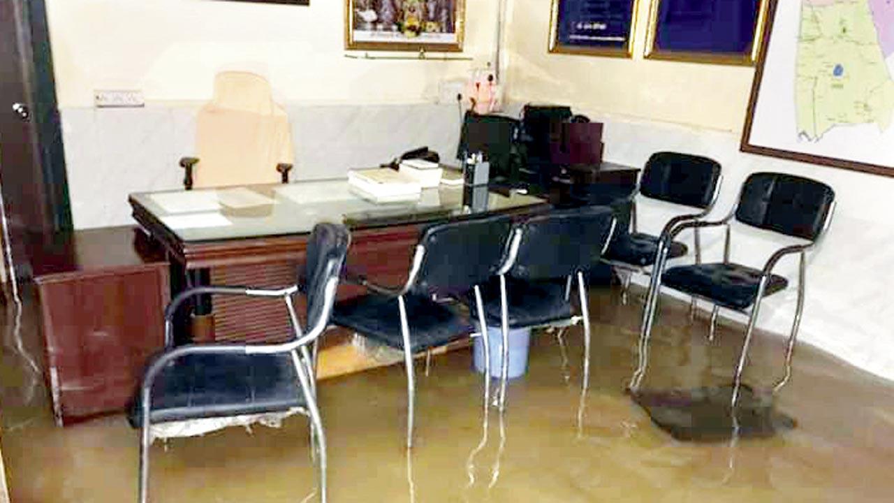 Every monsoon, the station is flooded with rain and sewage