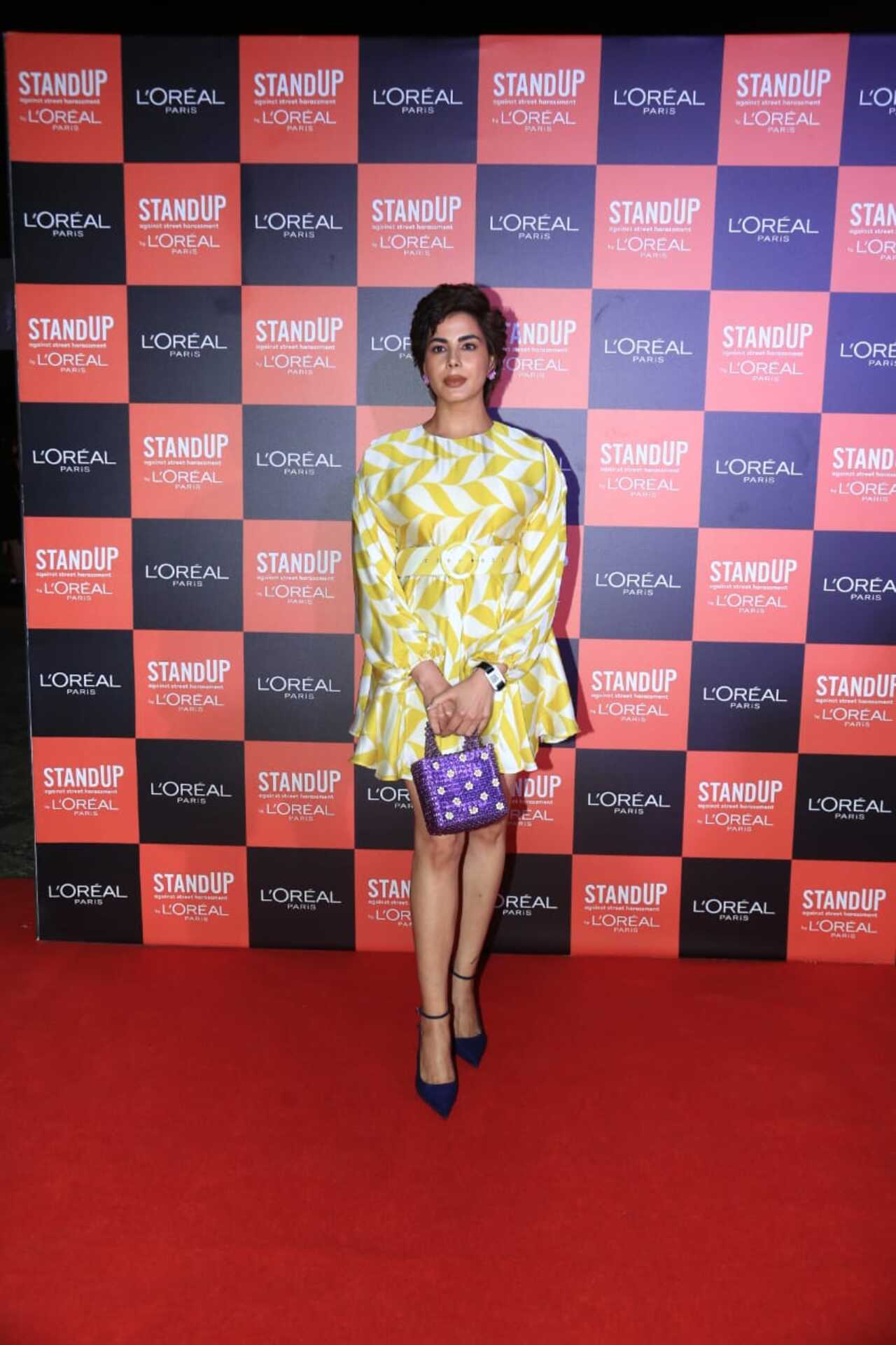 Kirti Kulhari's short hair went well with her yellow dress and pointed toe heels