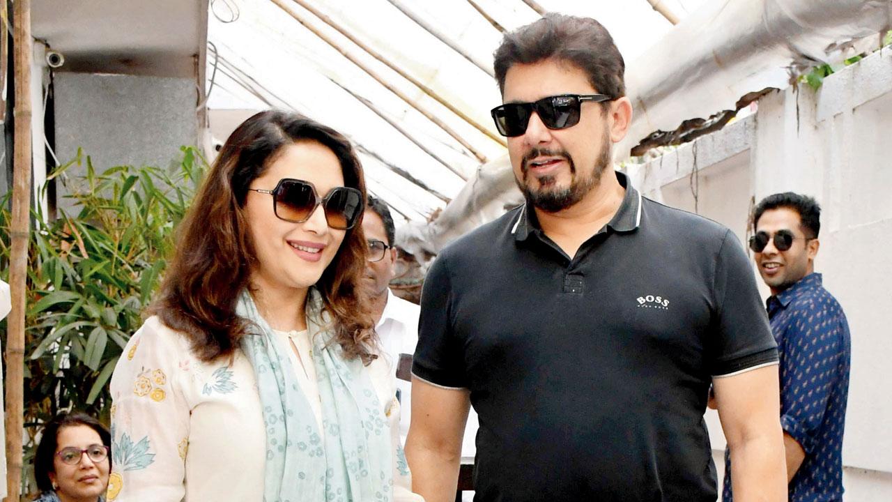 Madhuri Dixit-Nene with Shriram Nene