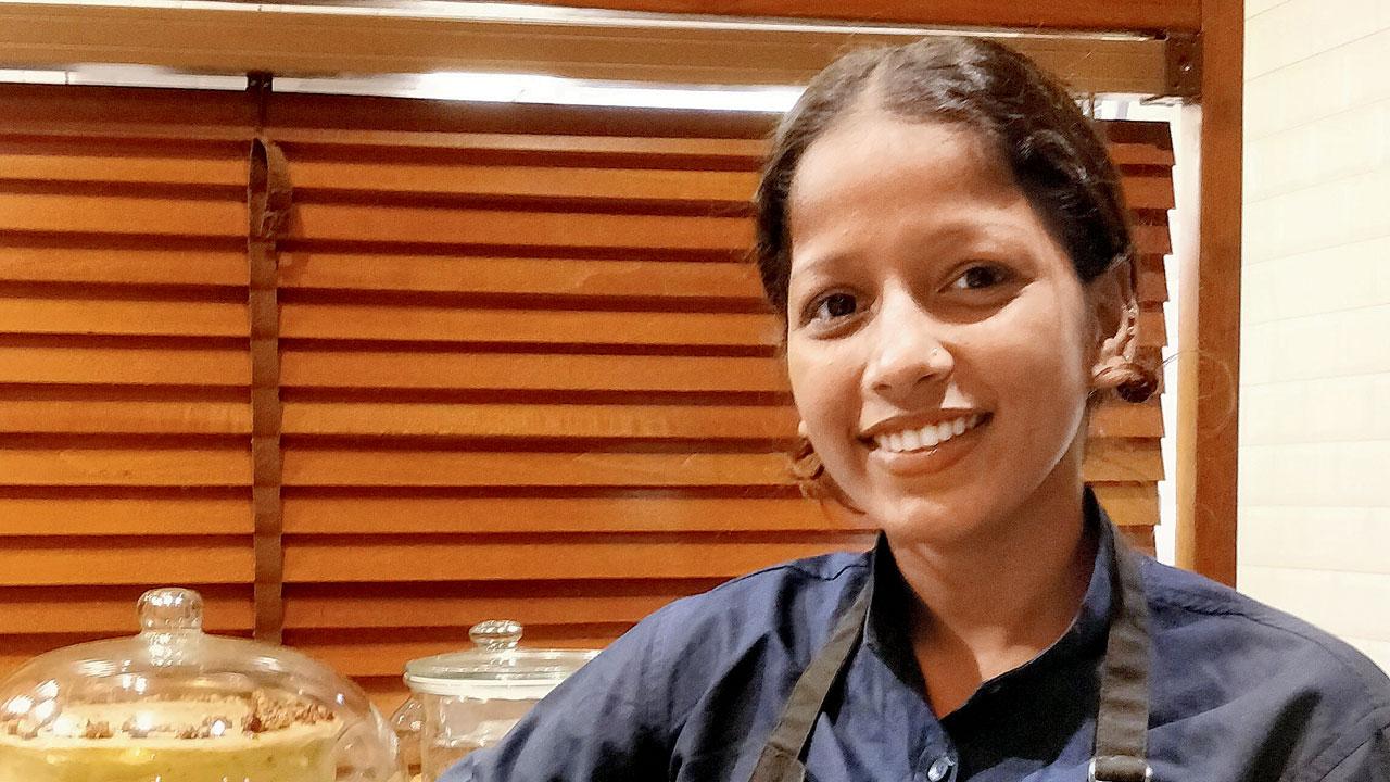 Mansi Shukla at the restaurant