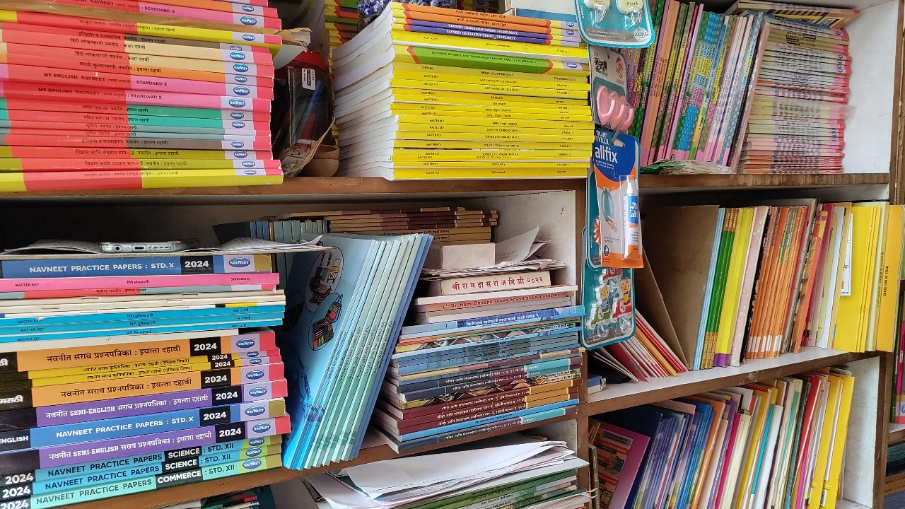 Unlike many others, the family was able to sail through the Covid-19 pandemic because they had taken a license from the Maharashtra Government to sell school textbooks some years ago. It helped them sell the books soon after schools opened in 2020. Along with school books, they also keep other kinds of stationery items that are required by students in the area. 