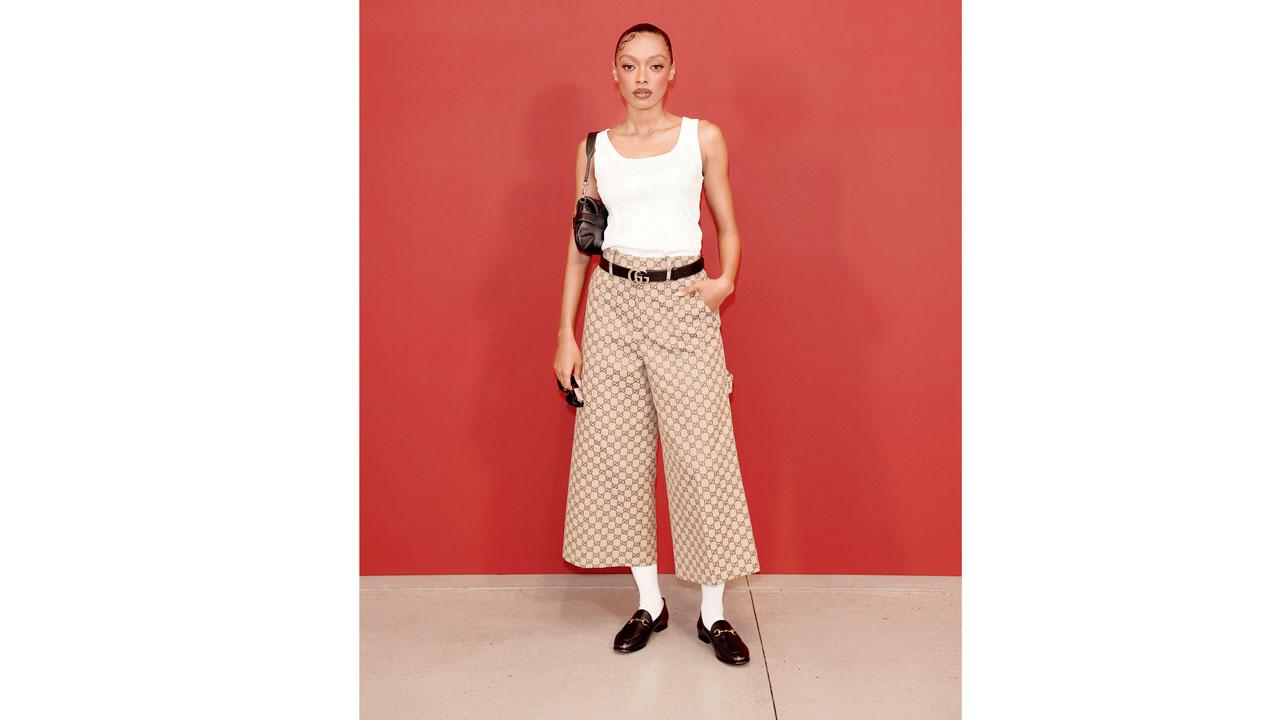 Pair a tank top with your culottes like Sophie Wilde