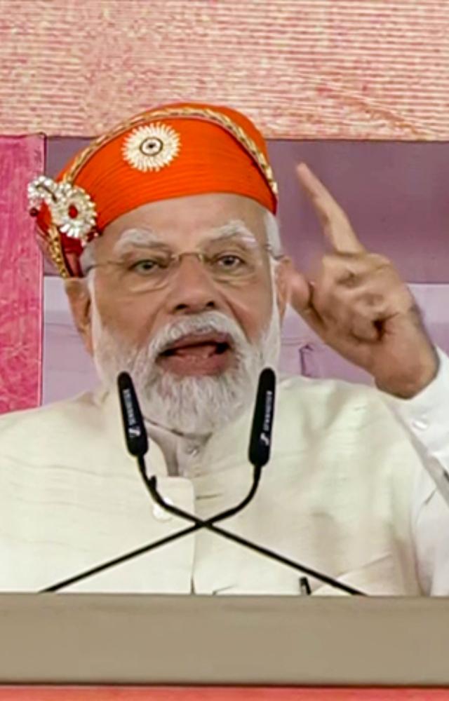 Former chief minister Vasundhara Raje, CP Joshi, Rajendra Rathore, union minister Arjun Meghwal were among the political leaders present at the rally