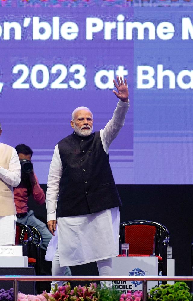 Speaking at the India Mobile Congress, PM Modi reeled out statistics to show how India has turned into an exporter of mobile phones