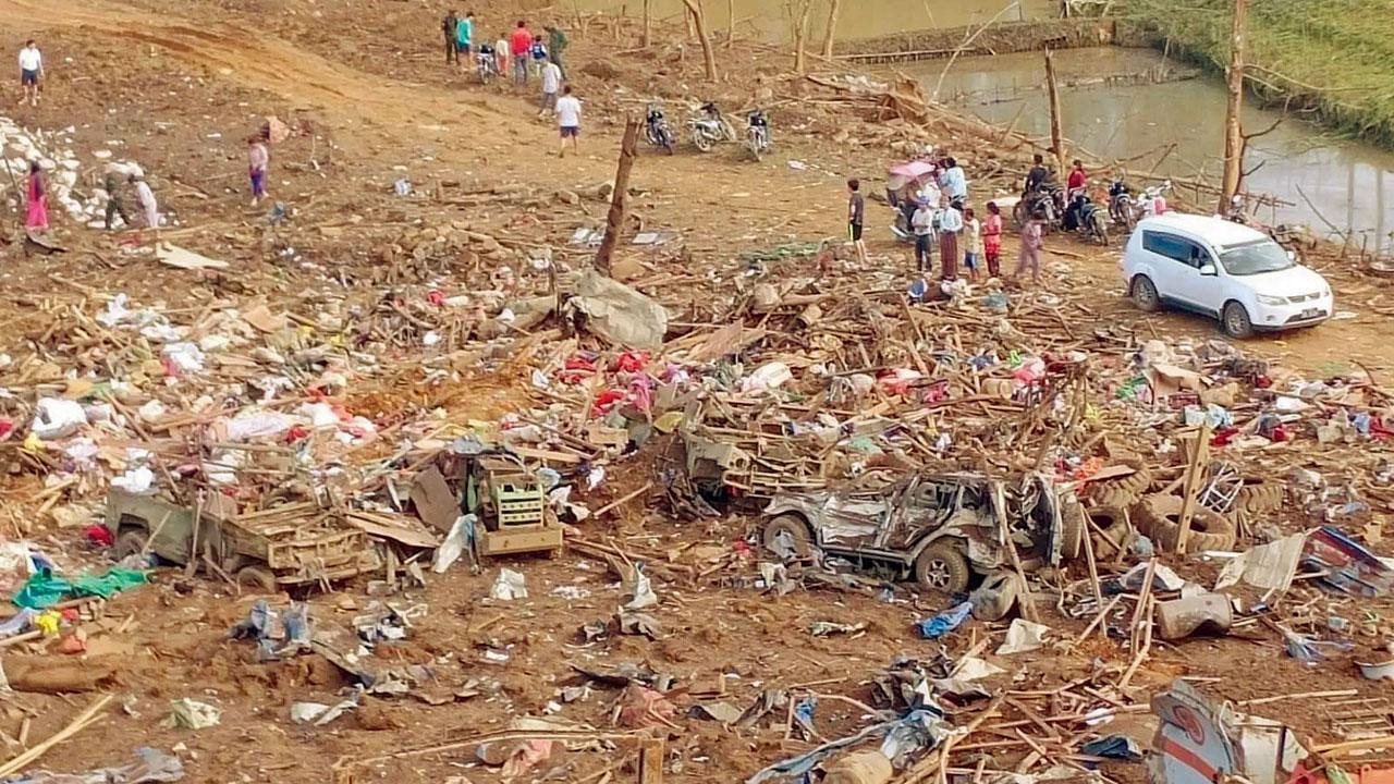 Myanmar military accused of bombing camp, killing 30