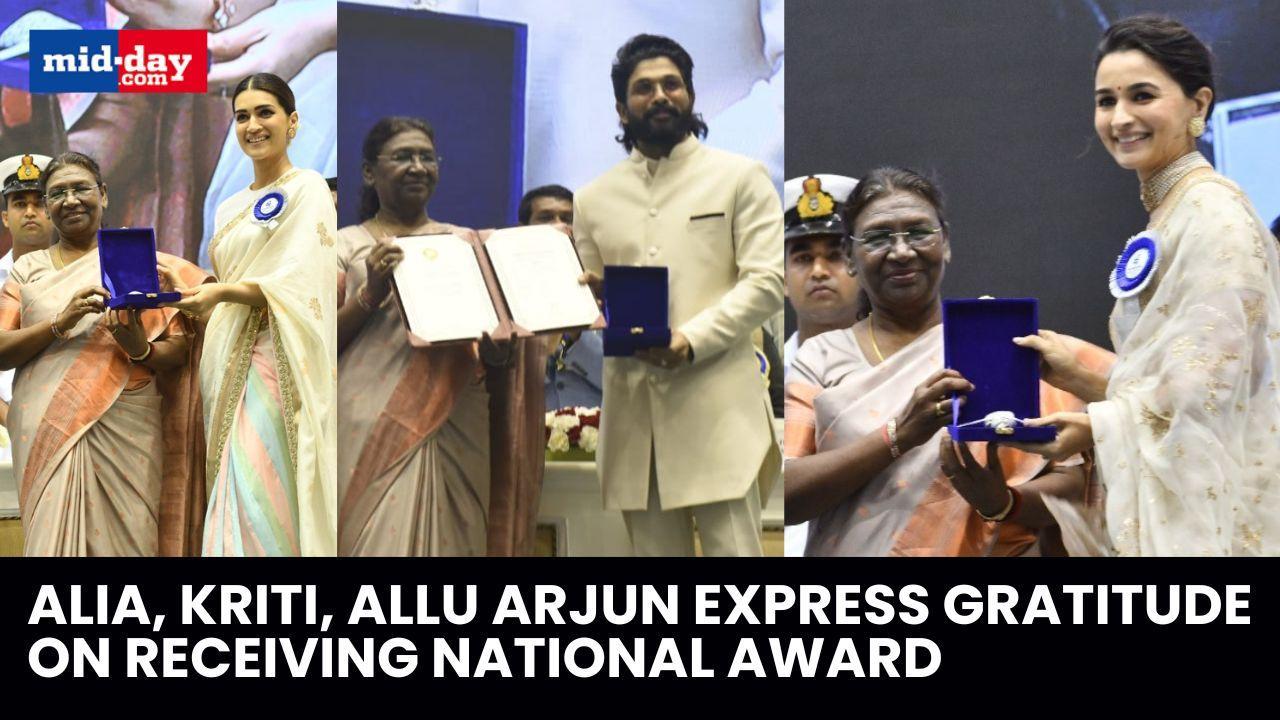 69th National Film Awards: Alia Bhatt, Allu Arjun, Kriti Sanon Felicitated