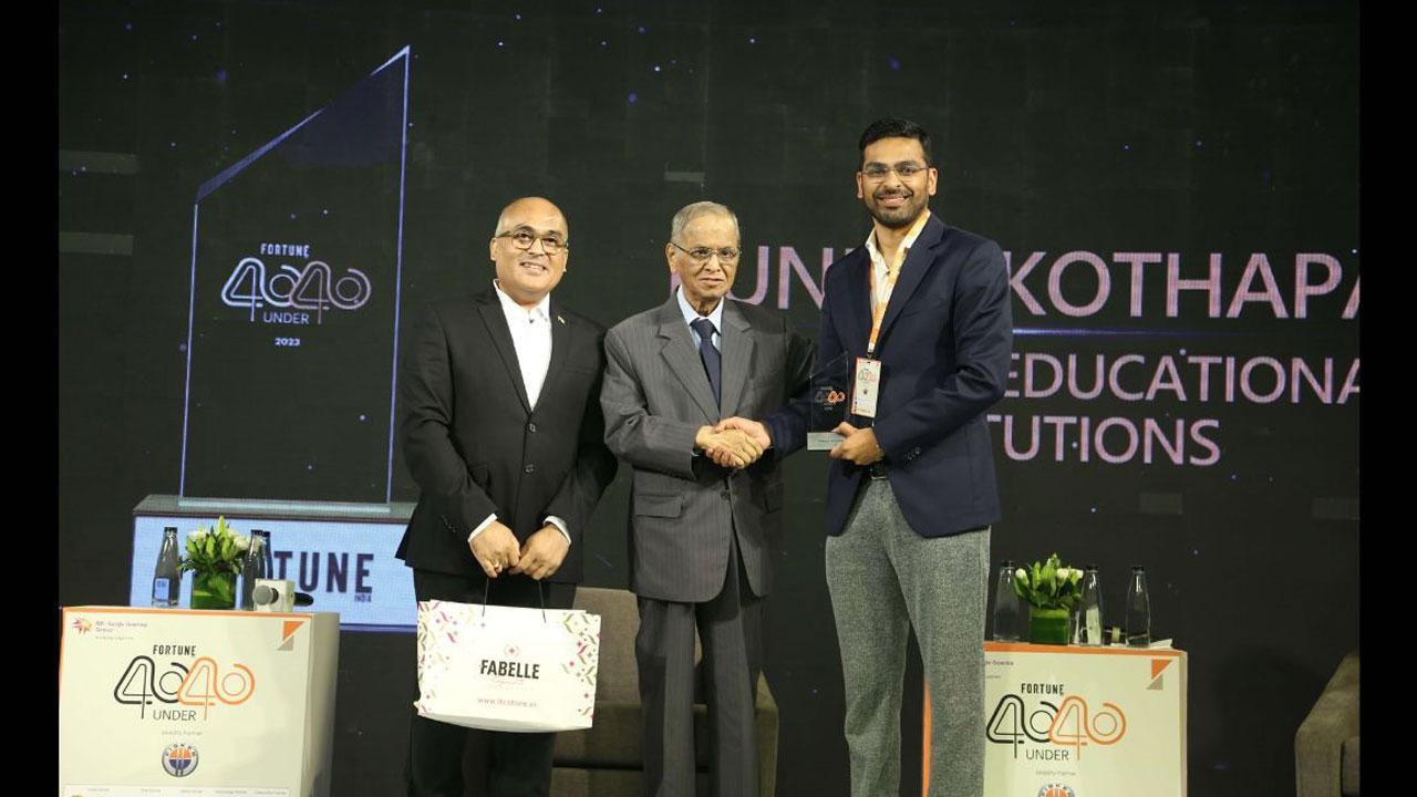 Narayana Group's Puneet Kothapa Honoured With Fortune India's 40 Under 40 Award