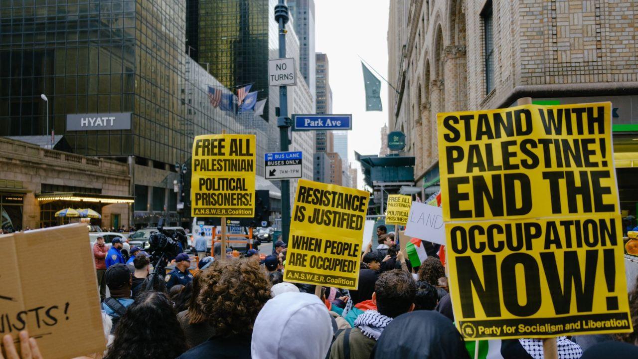 Pro-Palestinian protests occurred not only in New York but also in several other US cities, including Atlanta, Washington, DC, San Francisco, and Los Angeles, showcasing the widespread concern and support for Palestine.