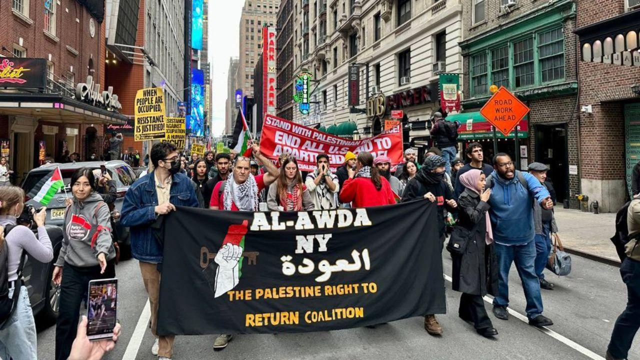 On the first day of protests, on October 8, tensions had escalated with the pro-Palestinian groups and counter-protest supporting Israeli demonstrators came face to face outside the Israeli consulate in NYC.