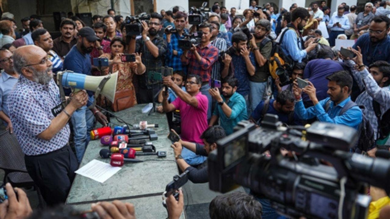 The Delhi Police on Tuesday arrested NewsClick founder Purkayastha and Chakravarty after raids on more than 50 locations in different states and questioning several scribes in a case filed under the anti-terror law UAPA following allegations on portal’s funding.