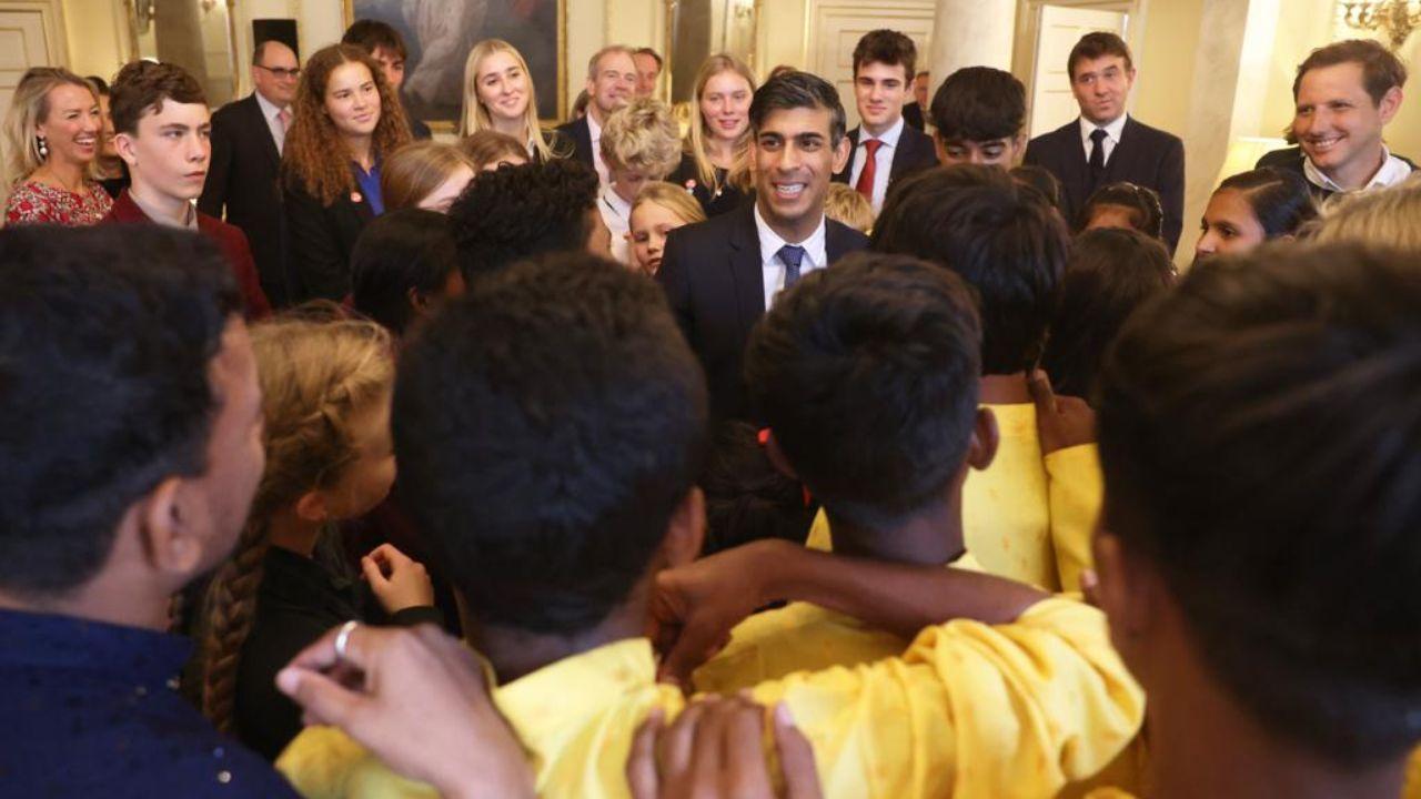 Underprivileged children, supported by the OSCAR Foundation based in Mumbai, had a remarkable opportunity to meet with the United Kingdom's Prime Minister, Rishi Sunak, at his official residence, No 10 Downing Street in London. Pics/Oscar Foundation